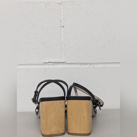 new BLACK SUEDE STUDIO Verana Ankle-strap High-heel Sandals In Black sz38 7.5-8 - Picture 3 of 11